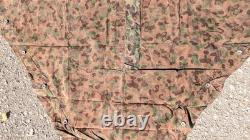 AUSTRIAN Army Zeltbahn, Shelter Quarter. Poncho, Reversible Splinter Camo EXC
