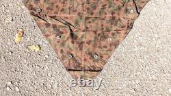 AUSTRIAN Army Zeltbahn, Shelter Quarter. Poncho, Reversible Splinter Camo EXC