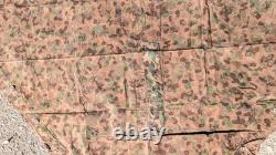 AUSTRIAN Army Zeltbahn, Shelter Quarter. Poncho, Reversible Splinter Camo EXC