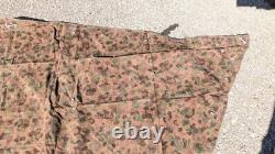 AUSTRIAN Army Zeltbahn, Shelter Quarter. Poncho, Reversible Splinter Camo EXC