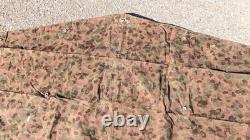 AUSTRIAN Army Zeltbahn, Shelter Quarter. Poncho, Reversible Splinter Camo EXC