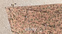 AUSTRIAN Army Zeltbahn, Shelter Quarter. Poncho, Reversible Splinter Camo EXC