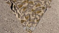 AUSTRIAN Army Zeltbahn, Shelter Quarter. Poncho, Reversible Splinter Camo EXC