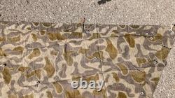 AUSTRIAN Army Zeltbahn, Shelter Quarter. Poncho, Reversible Splinter Camo EXC