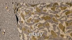 AUSTRIAN Army Zeltbahn, Shelter Quarter. Poncho, Reversible Splinter Camo EXC