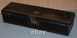 African Campaign Military Metal Chest Luggage J Willis Fleming Esq Deputy Lieut