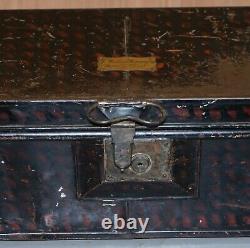 African Campaign Military Metal Chest Luggage J Willis Fleming Esq Deputy Lieut