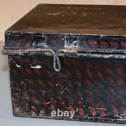 African Campaign Military Metal Chest Luggage J Willis Fleming Esq Deputy Lieut