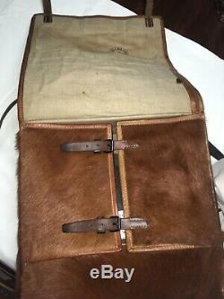 Amazing vintage Swiss army military backpack with Original Army Utensils 1950s