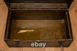 Antique Belber Trunk & Bag Co Military Footlocker, U. S. Army, Labels, MUST READ