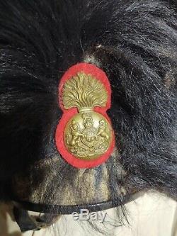 Antique Grenadier Guard Bearskin Royal Scots Fusiliers Army Military