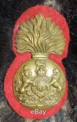 Antique Grenadier Guard Bearskin Royal Scots Fusiliers Army Military