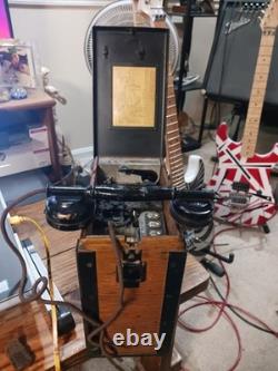 Antique KELLOGG Radio D-14205 US Military WWI Army Field Telephone HANDCRANK
