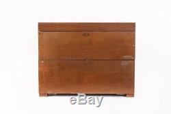 Antique Wood Box Field Desk Military Chest Rare 19th c. Officer's Box Desk Army