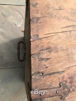 Antique Wood Box Field Desk Military Chest Rare Civil War Officer's Box Army
