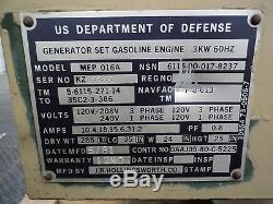 Army 4 cylinder gas military generator