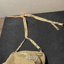 Army Backpack Rucksack 1950s Vintage Foreign Military Canvas Czech USSR Medic