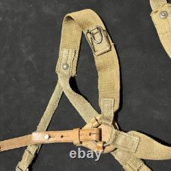 Army Backpack Rucksack 1950s Vintage Foreign Military Canvas Czech USSR Medic