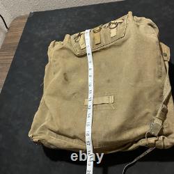 Army Backpack Rucksack 1950s Vintage Foreign Military Canvas Czech USSR Medic