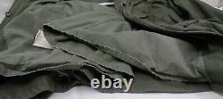 Army Field Jacket US Small Short, Liner & Hood Military Olive Green 60s Vintage