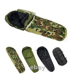 Army Military Modular Sleeping Bags System Multi-layer with Bivy Cover Woodland