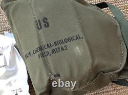 Army Military Surplus Cold War Era Complete M17 Mask Pouch NBC X-Small USGI NOS