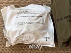 Army Military Surplus Cold War Era Complete M17 Mask Pouch NBC X-Small USGI NOS