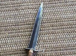 Army Military Surplus Fairbairn Sykes Sheffield Commando Knife Dagger & Sheath