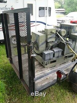 Army Surplus Diesel Generator WithTrailer