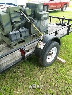 Army Surplus Diesel Generator WithTrailer