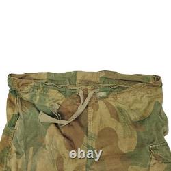 Army Trouser Original Belgian Vintage Surplus WWII Combat Pants Brushstroke Camo