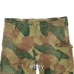 Army Trouser Original Belgian Vintage Surplus WWII Combat Pants Brushstroke Camo