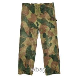 Army Trouser Original Belgian Vintage Surplus WWII Combat Pants Brushstroke Camo