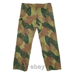Army Trouser Original Belgian Vintage Surplus WWII Combat Pants Brushstroke Camo