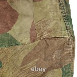Army Trouser Original Belgian Vintage Surplus WWII Combat Pants Brushstroke Camo
