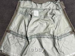 Austrian Army Surplus Waterproof Jacket with armpit zippers Size Large Long