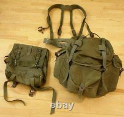 Austrian Military M58 Pattern Harness, Backpack and Daypack with Belt Army Olive