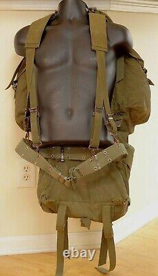 Austrian Military M58 Pattern Harness, Backpack and Daypack with Belt Army Olive