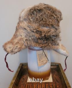 Authentic Soviet-era Russian Ushanka Military Fur Hat withSoviet Army Badge