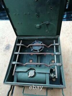 BRITISH MILITARY STOVE COOKER PORTABLE No 2 & 3 PETROL 1965 WITH TOOLS