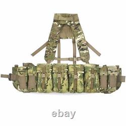 BULLDOG AIRBORNE WEBBING SET WITH MOLLE YOKE 4 POUCH Military Para SF MTC Camo