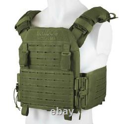 BULLDOG QR KINETIC ARMOUR PLATE CARRIER Army Military Airsoft MOLLE Vest Green