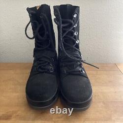 Bally Sangallo Military Combat Boots Black Leather Sz US 7 Army Switzerland