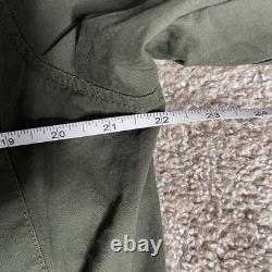 Banana Republic Field Jacket Mens Large Green Military Surplus Coat Zip NWT Flex