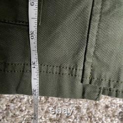 Banana Republic Field Jacket Mens Large Green Military Surplus Coat Zip NWT Flex