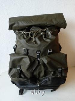 Black 1985 Swiss Army Military Rubberized Waterproof Rucksack X-Large Backpack