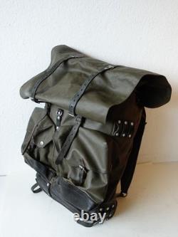 Black 1985 Swiss Army Military Rubberized Waterproof Rucksack X-Large Backpack
