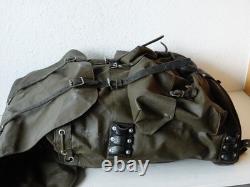 Black 1985 Swiss Army Military Rubberized Waterproof Rucksack X-Large Backpack