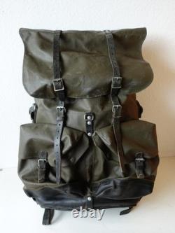 Black 1985 Swiss Army Military Rubberized Waterproof Rucksack X-Large Backpack