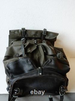 Black 1985 Swiss Army Military Rubberized Waterproof Rucksack X-Large Backpack